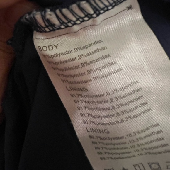 Chic Navy Athletic Sleeveless Dress with Striped Details by Baleaf Size Small - Picture 6 of 7